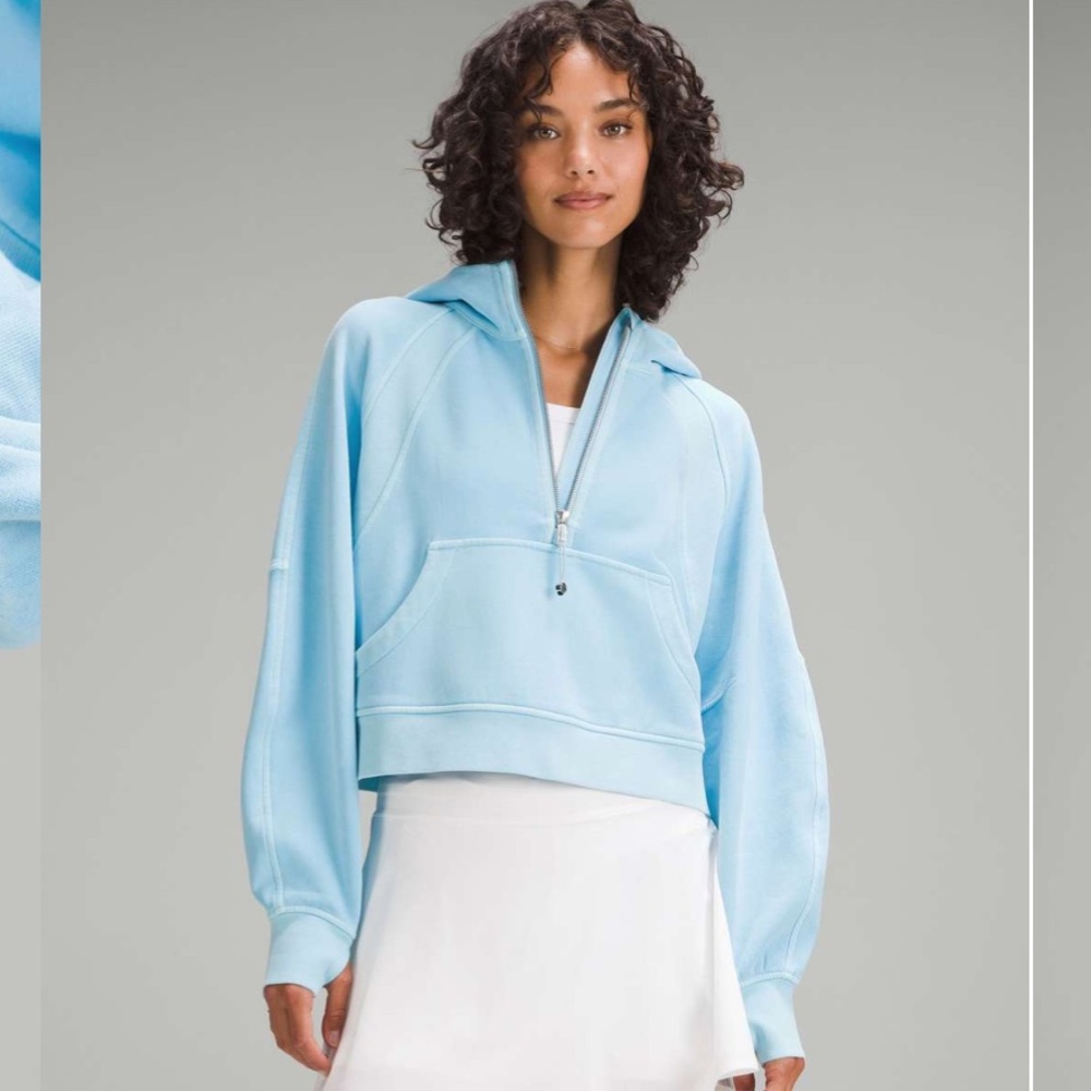 RARE🩵Lululemon Scuba Oversized Half-Zip Hoodie
Mineral Dye Editor Blue🩵
